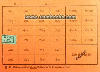 green NSV dues stamp